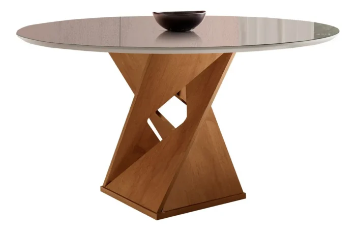 Conjunto de Mesa de Jantar com Tampo de Vidro e 4 Cadeiras - Imagem 3