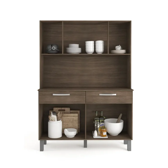 Cozinha Compacta 8 Portas 2 Gavetas Lisboa Dakar e Branco - Imagem 4