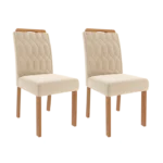 Conjunto de Mesa de Jantar com Tampo de Vidro e 4 Cadeiras - Imagem 3