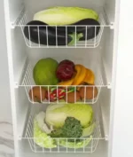 Fruteira 1 Gaveta 3 Cestos Talita Castanho e Branco - Imagem 3