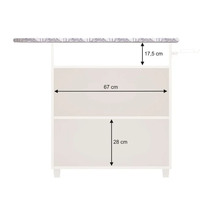 Tabúa de Passar 2 Portas Criativa Branco - Imagem 2