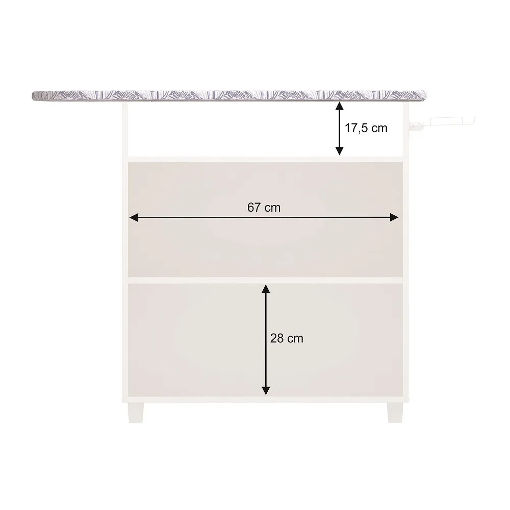 Tabúa de Passar 2 Portas Criativa Branco - Imagem 2