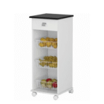 Fruteira 1 Gaveta 3 Cestos Talita Branco