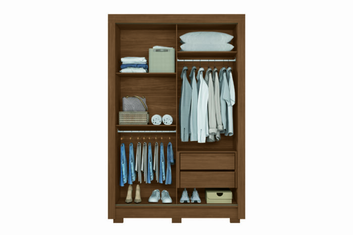 Guarda roupa Buriti 4 portas Jatoba - Imagem 3