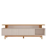 Rack para Tv até 75" Nt1385 Ripado Off White/freijó Notável - Imagem 4