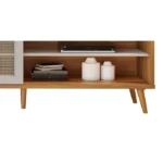 Rack para TV até 60 Polegadas 1 Porta Rattan Palhinha NT 1175 - Imagem 2