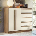 Cômoda 2 Portas 5 Gavetas Málaga - Imagem 2