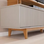 Rack para Tv até 75" Nt1385 Ripado Off White/freijó Notável - Imagem 5