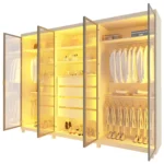 Guarda Roupa Roupeiro Gelius Absolut New 6 portas reflecta 4 gavetas com LED - Imagem 4