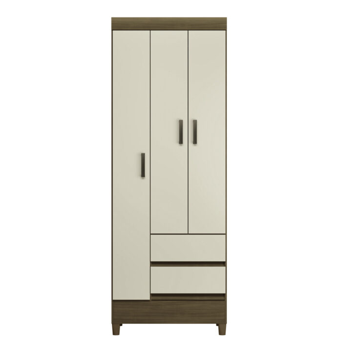 Guarda roupa Fit 3 portas 2 gavetas JEQUITIBA - Imagem 1