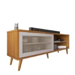 Rack para TV até 60 Polegadas 1 Porta Rattan Palhinha NT 1175 - Imagem 3