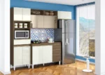 Cozinha Compacta 7 Portas 1 Gaveta Clara - Imagem 3