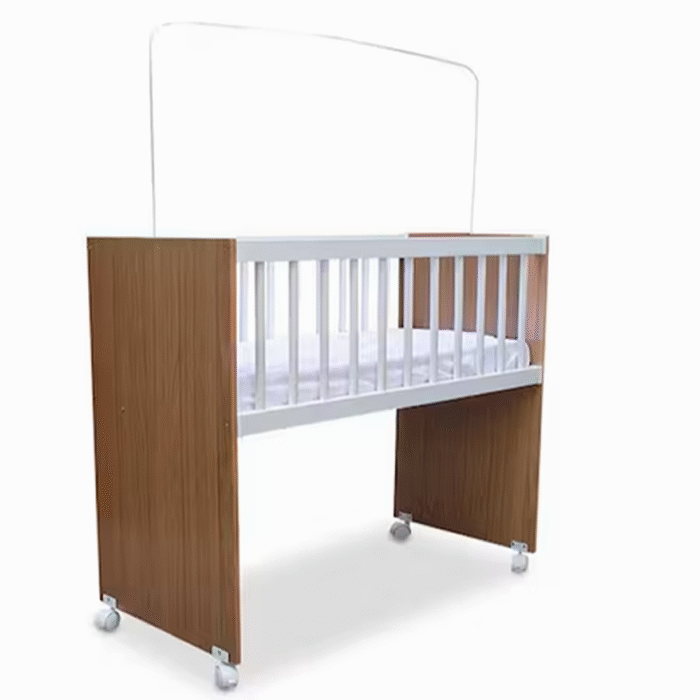 Mini Berço Multifuncional com Colchão Infantil Rubi Branco - Imagem 1