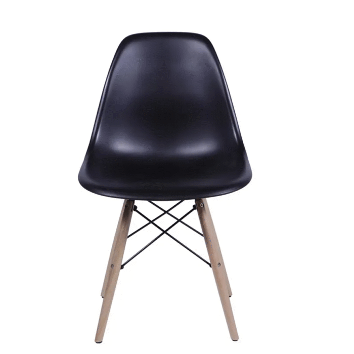 Cadeira Eames Colmeia com Pés Palito Preta - Imagem 1