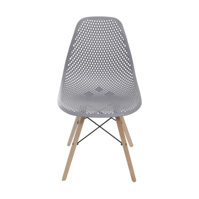 Cadeira Eames Colmeia com Pés Palito Cinza - Imagem 2