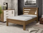 Cama Casal Barcelona Rovere e Off White - Imagem 2