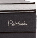Colchão Casal Catalunha Mola Ensacada Bege Marrom - Imagem 2
