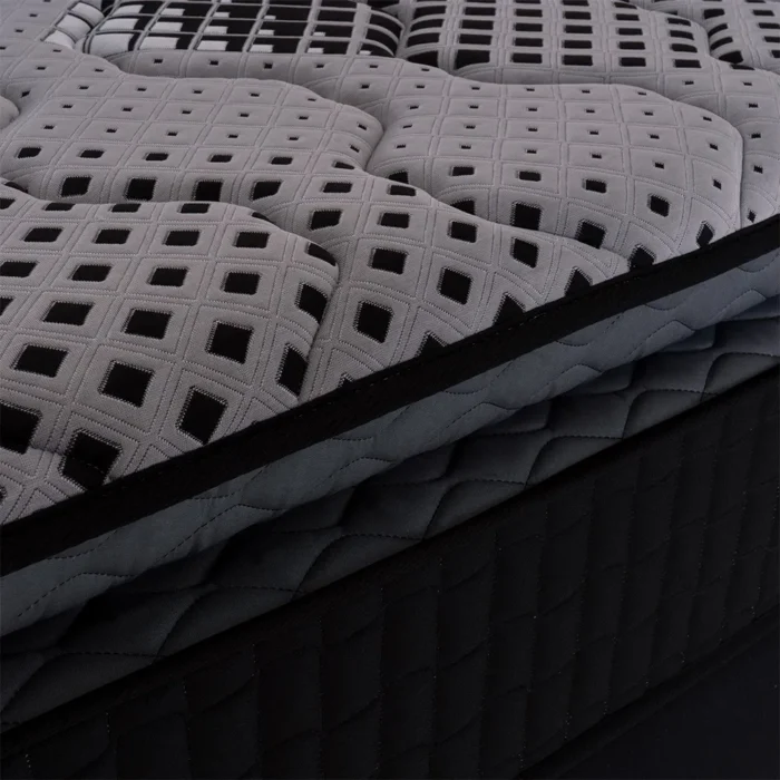 Colchão Queen High Comfort Pillow Preto Malha - Imagem 3