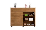 Cômoda 6 Gavetas 2 Portas Gran Luxo Amêndoa - Imagem 4