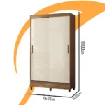 Guarda roupa Fit 2 portas de correr JEQUITIBA - Imagem 2