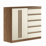 Cômoda 2 Portas 5 Gavetas Málaga