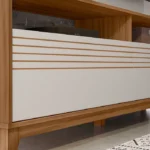 Estante Home para TV até 70 Polegadas com pés Madeira Maciça NT 1300 Freijó - Imagem 5