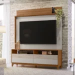 Estante Home para TV até 70 Polegadas com pés Madeira Maciça NT 1300 Freijó - Imagem 3