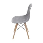 Cadeira Eames Colmeia com Pés Palito Cinza - Imagem 4