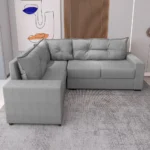 Estofado de canto veneza MDM - Cinza - Imagem 2