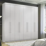 Guarda roupa Master New 8 portas 4 gavetas - Preto - Imagem 7