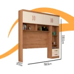 Guarda Roupa Modulado Cama Casal Paraná Atualle - Imagem 2
