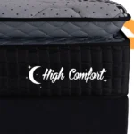 Colchão Casal High Comfort Pillow Preto Malha - Imagem 3