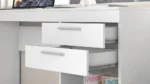 Mesa de Escritório 2 Gavetas Branco - Imagem 4