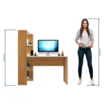 Mesa Office NT 2105 - Off White Freijó - Notável - Imagem 4