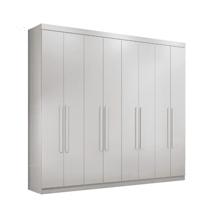 Guarda roupa Master New 8 portas 4 gavetas - Branco - Imagem 1