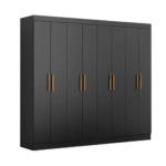 Guarda roupa Master New 8 portas 4 gavetas - Preto