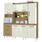 Cozinha Compacta 7 Portas 3 Gavetas Mirela