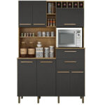 Cozinha Compacta 7 Portas 2 Gavetas Monte Rey