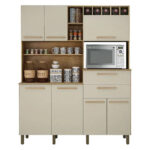 Cozinha Compacta 7 Portas 2 Gavetas Monte Rey